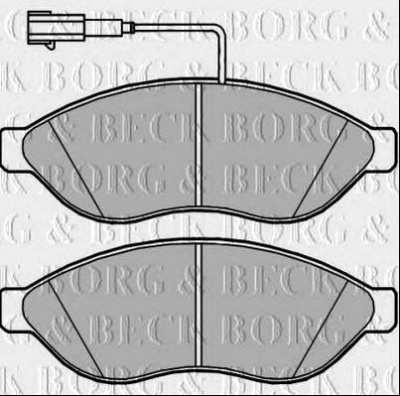 BORG & BECK bbp2393 -  Комплект тормозных колодок, дисковый тормоз